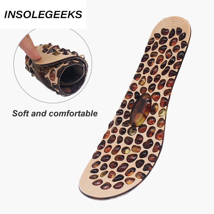 Foot Massage Insole Rubber Cobblestone Therapy Acupressure Point Design Reflexology Feet Care Pain Relief for Men Women