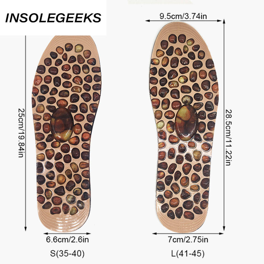 Foot Massage Insole Rubber Cobblestone Therapy Acupressure Point Design Reflexology Feet Care Pain Relief for Men Women