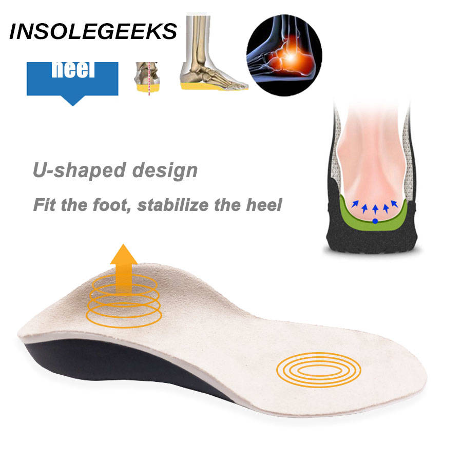 3D Orthotic Insoles flat feet for kids and Children Arch Support insole for X-Legs Orthotic Shoe Heel Pad Inserts