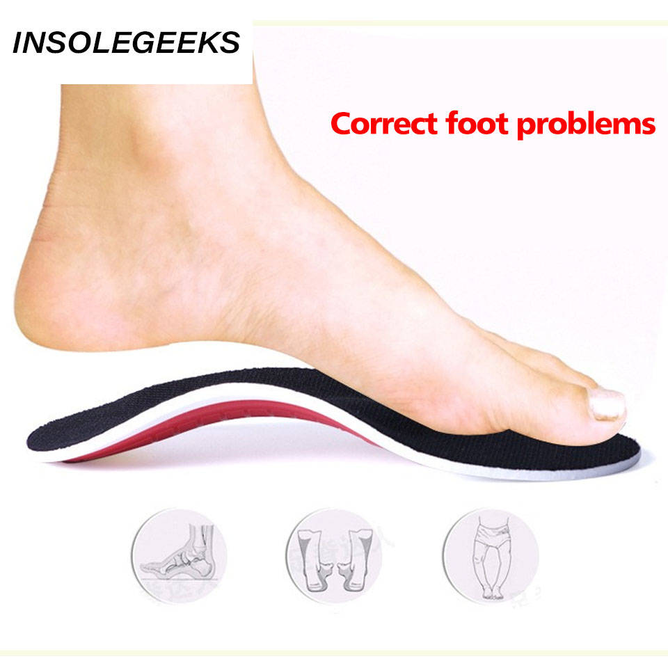 EVA orthotic insole for Flat Feet Arch Support orthopedic shoes sole Insoles for feet men women O/X Leg corrector