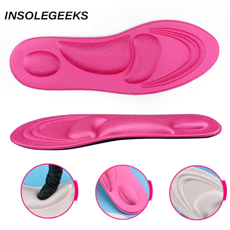 4D Stretch Breathable Deodorant Running Cushion Insoles For Feet Man Women Insoles For Shoes Sole Orthopedic Pad Memory Foam