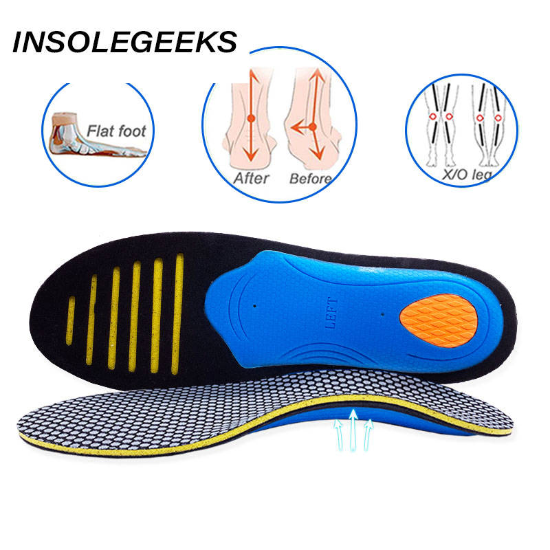 Unisex distinctive EVA Orthotic insole for Flat foot Shoes Pad Arch Support orthopedic Insoles for corrigibil OX Leg Health Sole