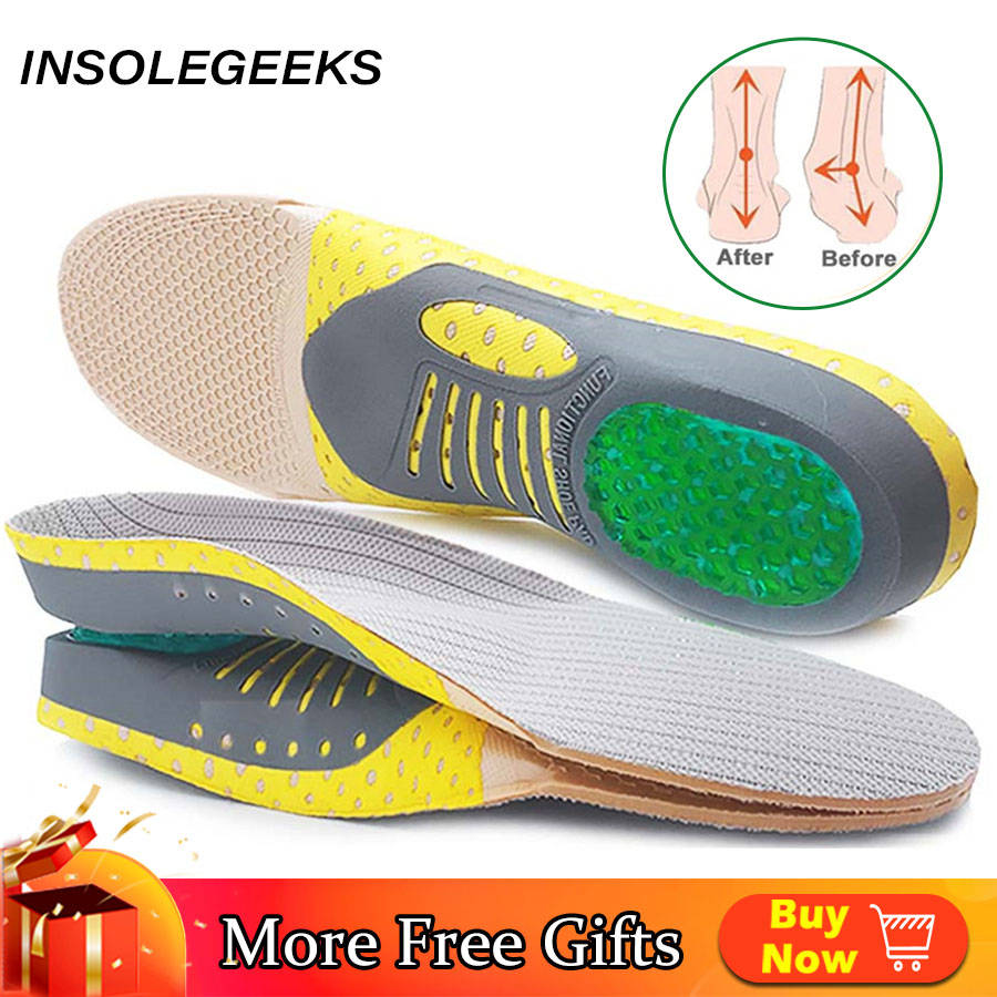 Orthopedic Insoles Orthotics Flat Foot Health Sole Pad For Shoes Insert Arch Support Pad For Plantar fasciitis Feet Care Insoles