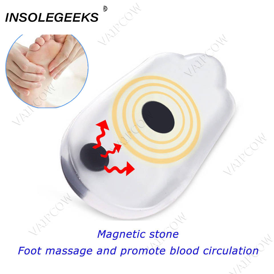 Magnetic Massage Insoles Orthopedic O/X Type Leg Heel Pads corrigibil Valgus Varus Foot Therapy Slimming Magnet Massage Insert