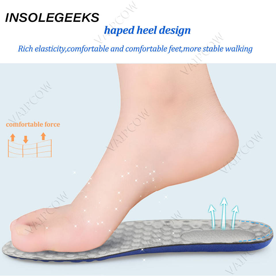 Stretch Breathable Deodorant Running Cushion Insoles For Feet Man Women Insoles For Lightweight Massage Pad Memory Foam