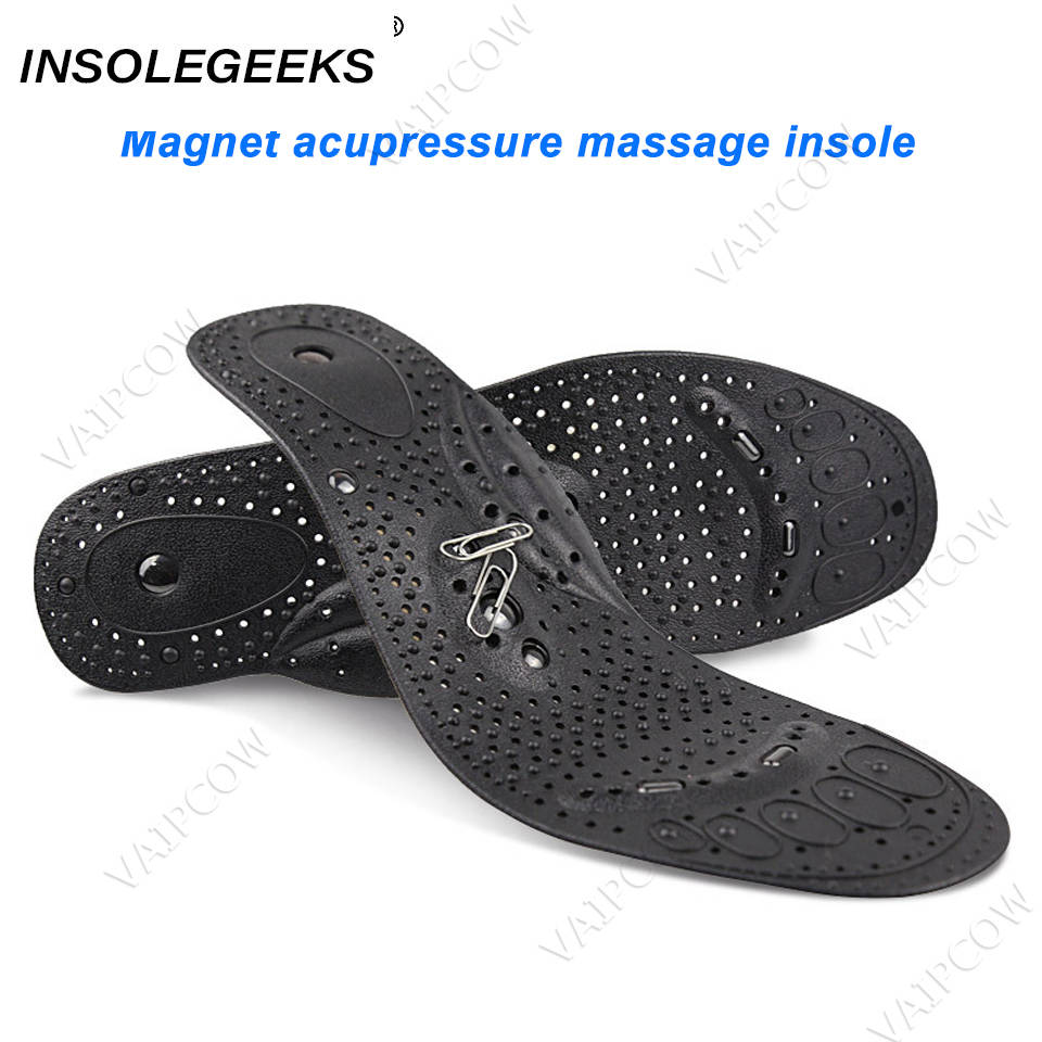 Silicone Gel Magnetic Therapy Insoles for Slimming Weight Loss Arch Support Shoes Pads for Men Women Massage Foot Care Sole