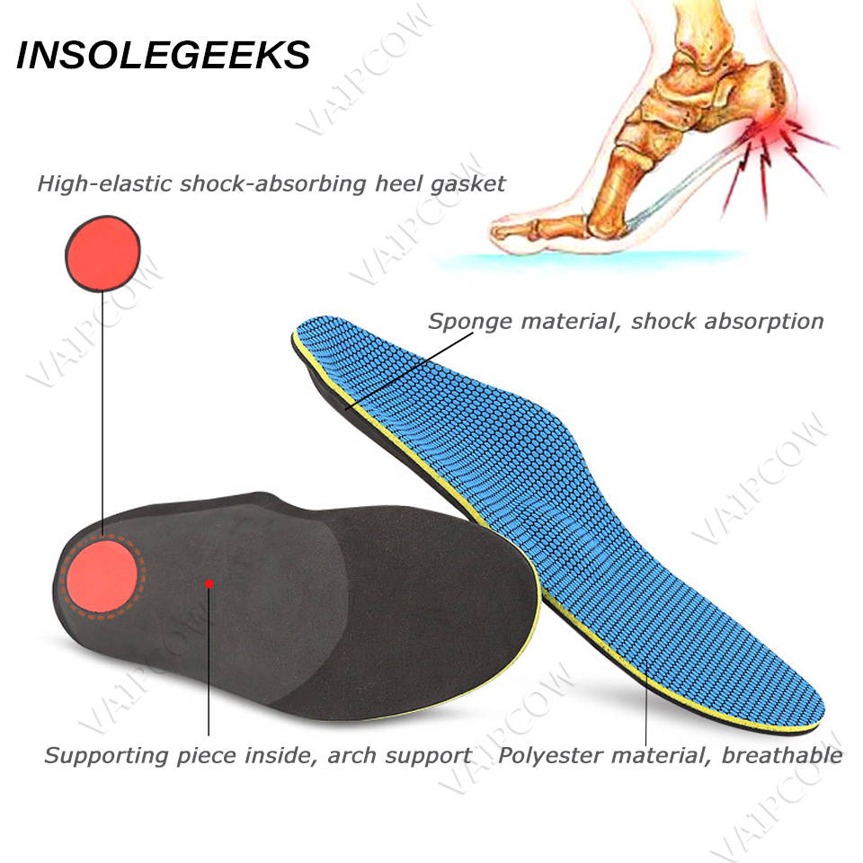 Severe Flat feet insoles Orthotic Arch Support Inserts Orthopedic Shoes Insoles Heel Pain Plantar Fasciitis Men Woman shoe pad