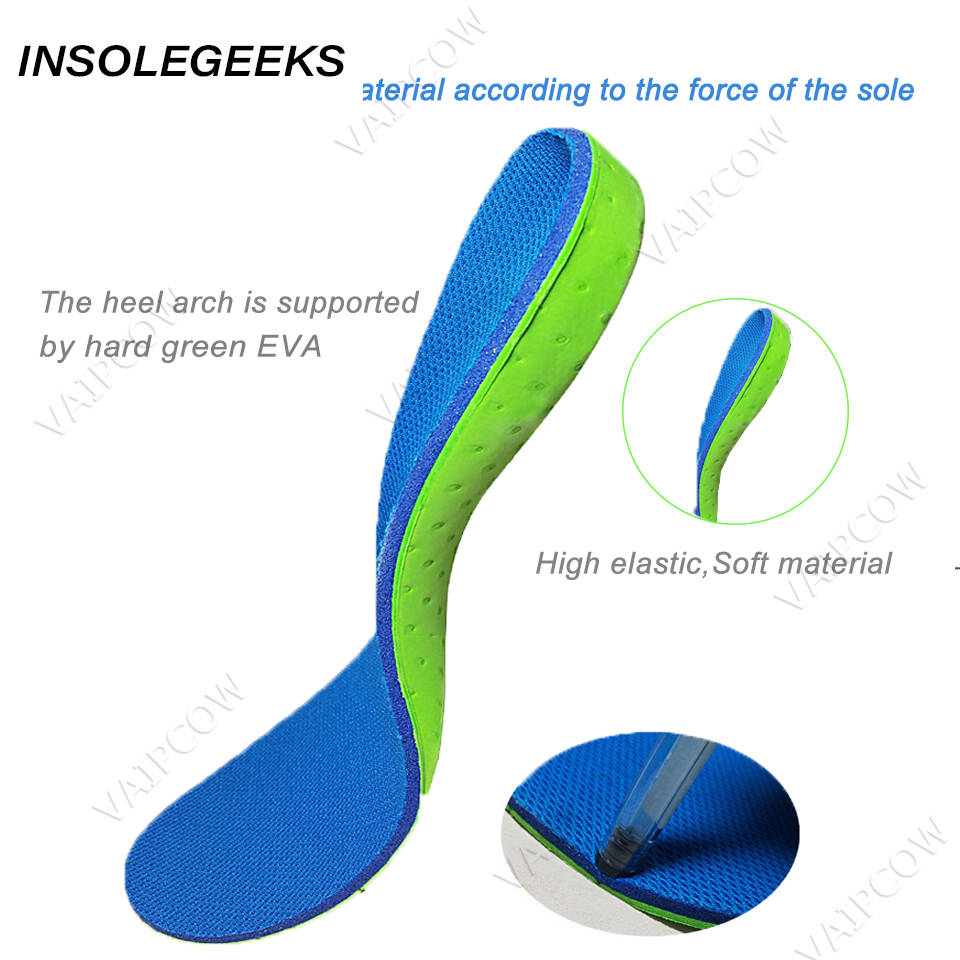 EVA Spring Insole Non-slip Shock-Absorbantin Soles Massaging Sport Shoe Pads Orthotic Arch Sport Shoe Foot Care Pad