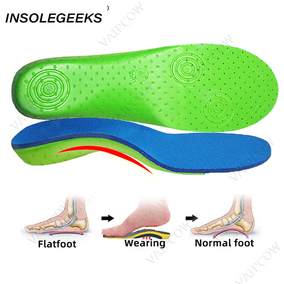 EVA Sport Orthotic Insoles Arch Support Orthopedic Insoles corrigibil O/X Leg Shoe Pad Foot Pain Relief insole for Shoes