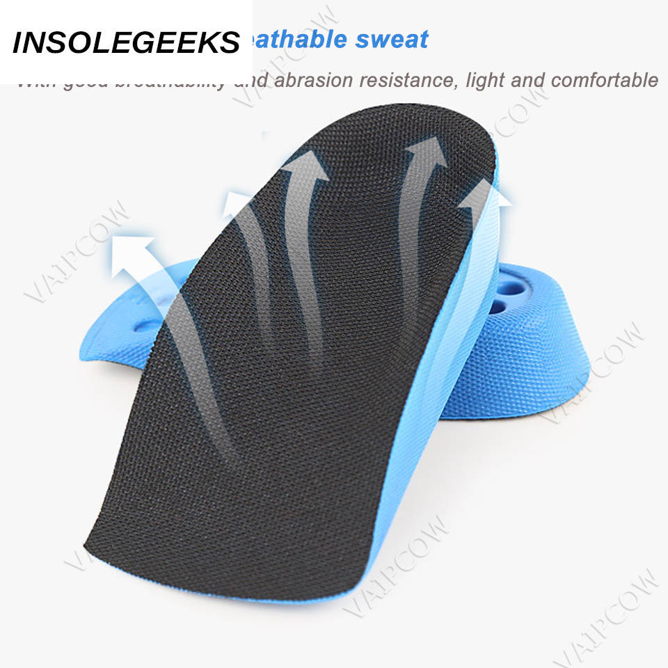 Unisex Height Increase Insole Elevator insoles 2/3/4cm Height Lift Shoe Heel Cushion Insert Taller Heel Pad Foot Pads