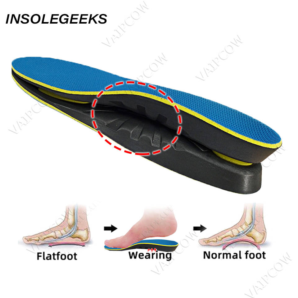 Orthotic insole for Severe flat Feet Arch Support orthopedic shoes sole Insoles for feet men women Children O/X Leg corrigibil