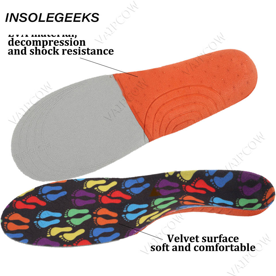 New Kids Orthopedic insoles for Children Flat Foot Arch Support Orthotic Pads corrigibil Health Feet Care insoles Orthopedic