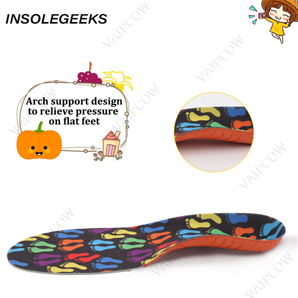 New Kids Orthopedic insoles for Children Flat Foot Arch Support Orthotic Pads corrigibil Health Feet Care insoles Orthopedic